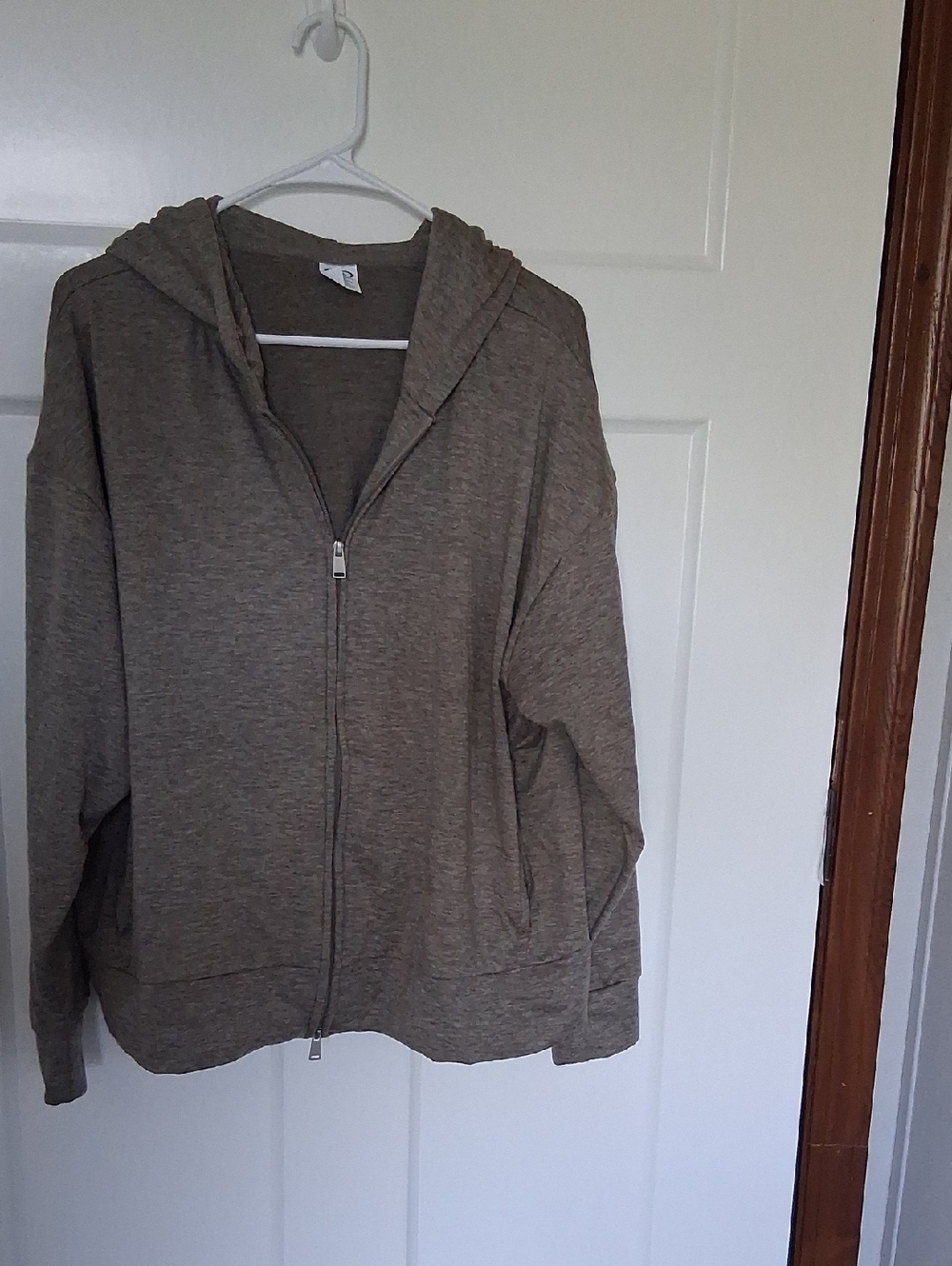 Athletic Works ButterCore XL Gray Fog Zippered Hoodie